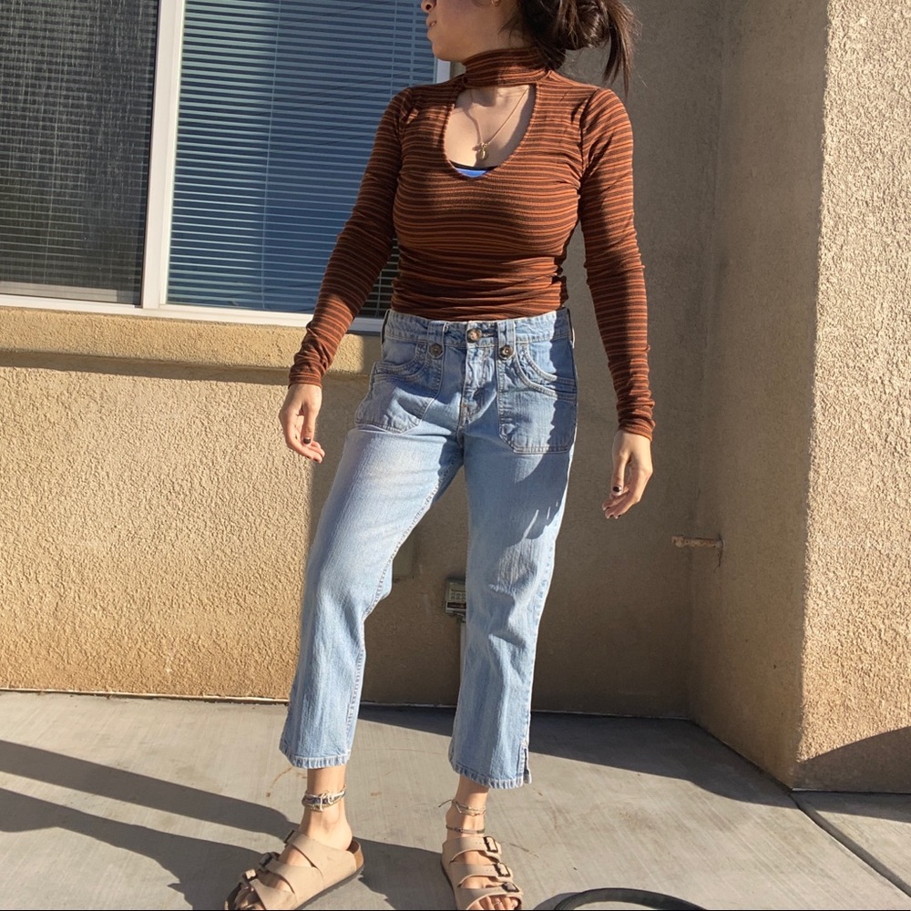 Long Sleeve CutOut Top Size M